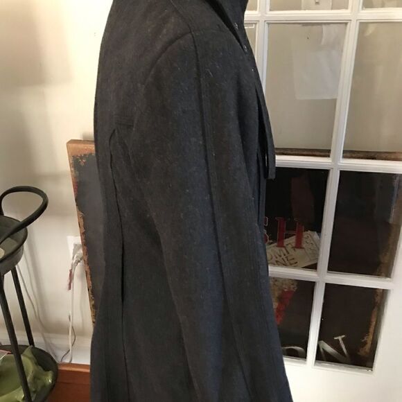 Zara Basic Womens Brown Fully Lined Wool Blend Coat Size Large Pockets - Picture 11 of 11